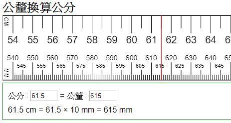 40釐米幾公分|公分和厘米换算